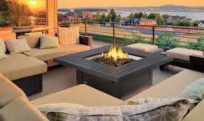 Napoleon St. Tropez Square Patio Flame Table - Outdoor Fire Pit Table for Backyard, Deck, Garden, Poolside & Patio Decor