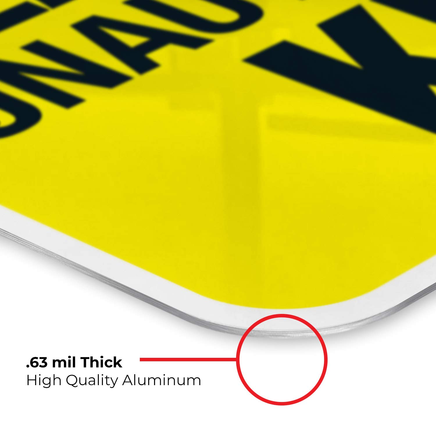 Hazardous Waste Area Sign - Unauthorized Persons Keep Out | OSHA Compliant Caution Sign | 18x24 Inches Rust-Free .063 Aluminum | Fade Resistant for Indoor & Outdoor Use | Made in USA | Perfect for Construction Sites, Warehouses & Industrial Facilities