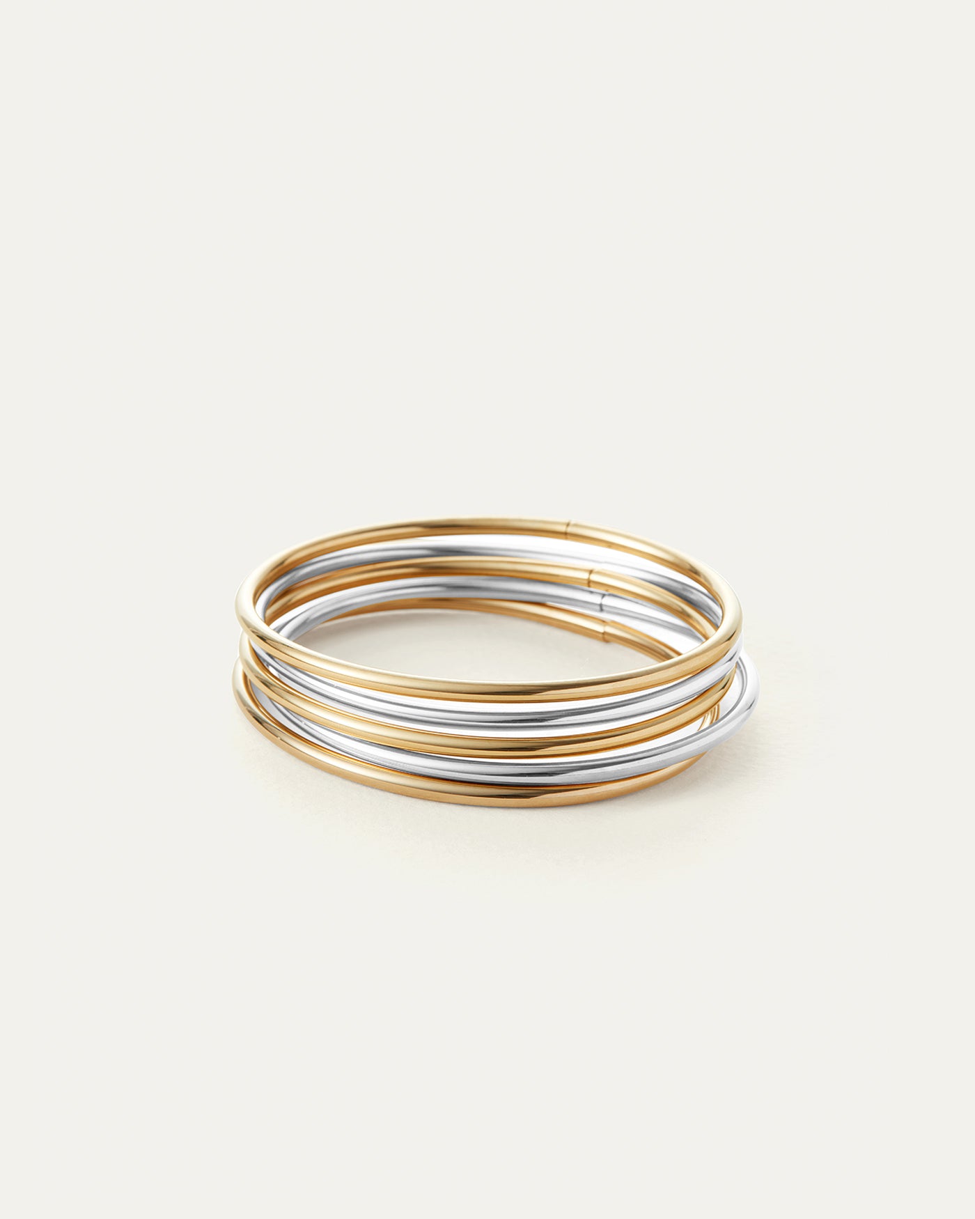 Dane Bangle Set Two Tone - Elegant Stackable Bracelets for Women, Perfect for Casual & Formal Occasions