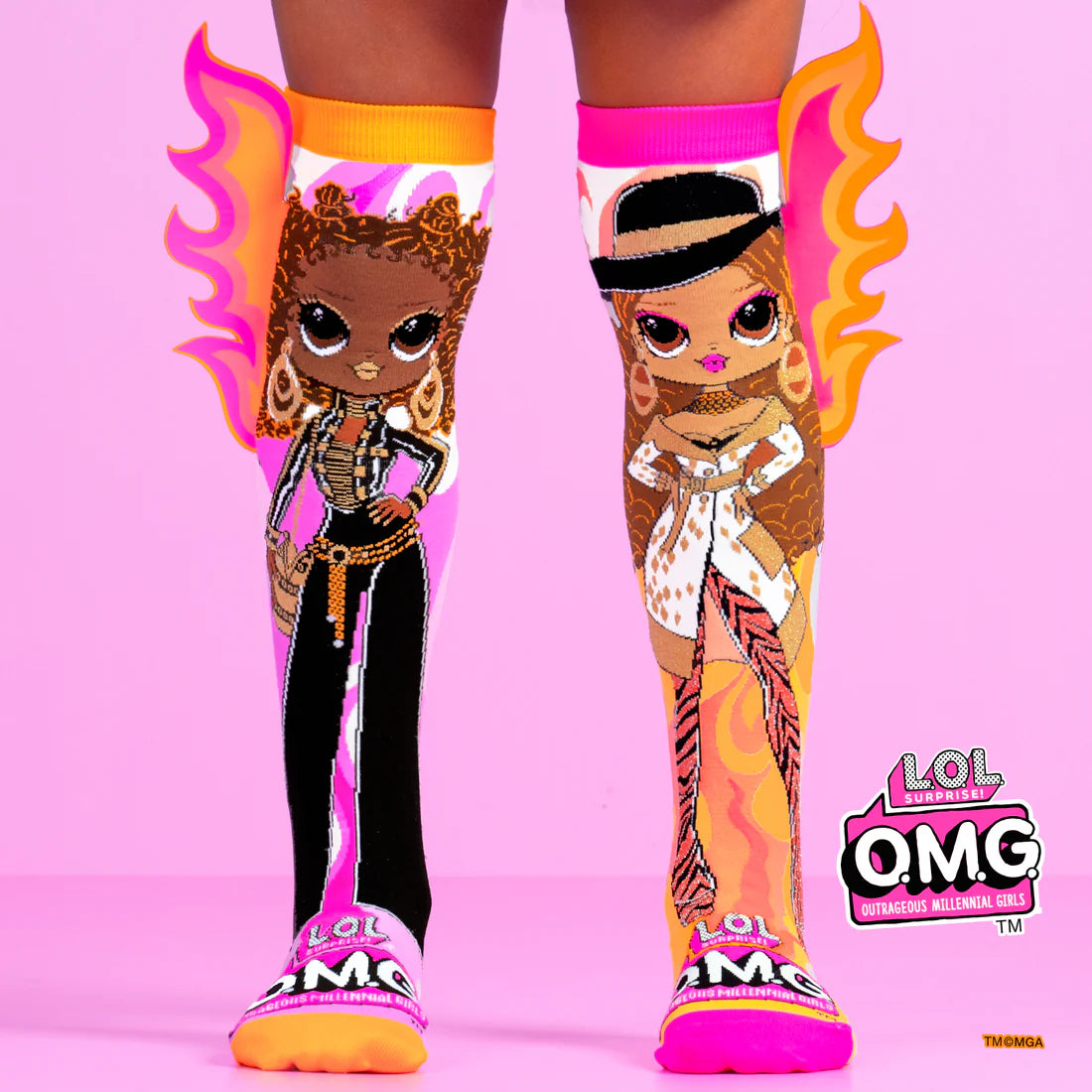 Madmia LOL Surprise OMG Bee The Queen Socks for Girls - Cute Cartoon Character Knee High Socks - Perfect for Cosplay, Dress Up & Birthday Gifts