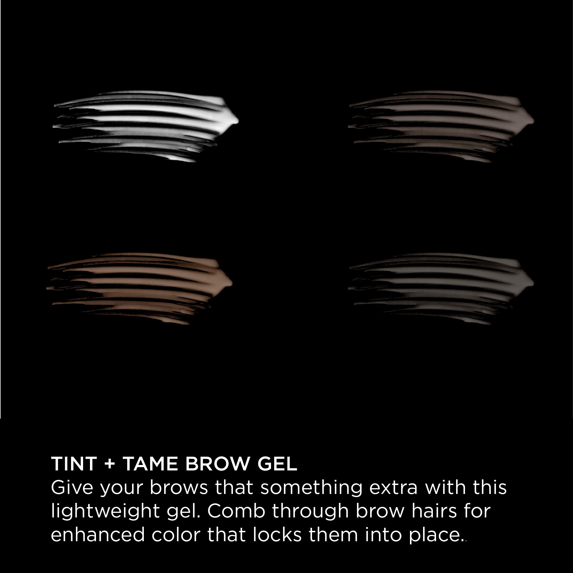 Sigma Beauty Tint + Tame Dark Brow Gel - Professional Waterproof Eyebrow Tint & Shaping Gel for Filling, Grooming & Defining Brows - Natural Feathery Look - Dark Brown for Dark Hair - Perfect for Everyday Makeup & Professional Brow Styling