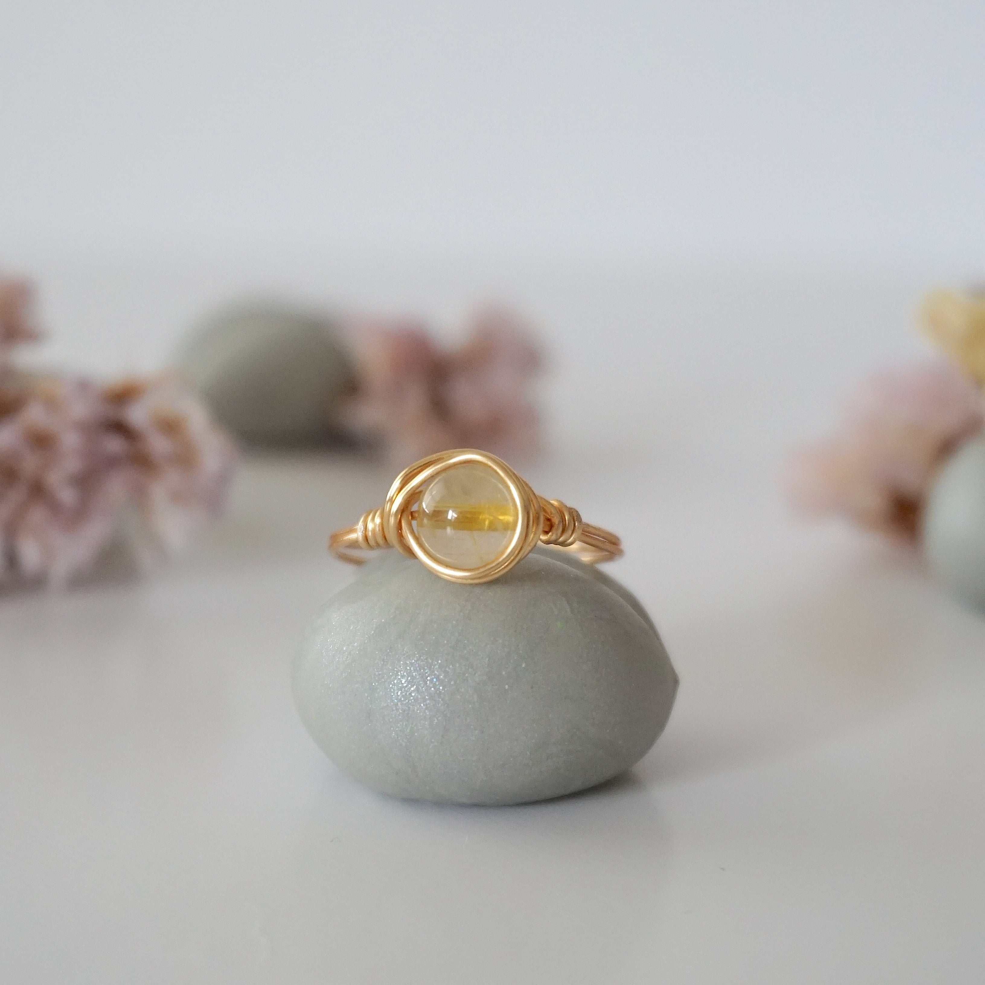 Simple Citrine Birthstone Ring for Women - Elegant November Birthstone Jewelry Gift for Mom, Sister, Wife | Perfect for Birthdays, Anniversaries & Everyday Wear
