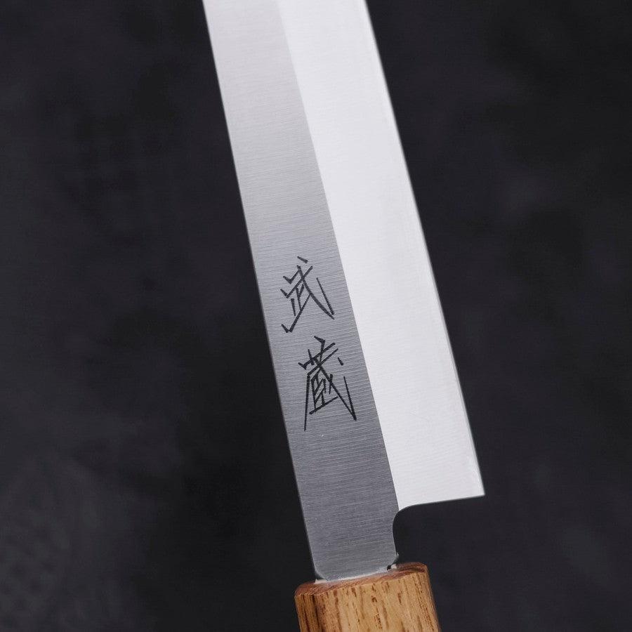 Premium Yanagiba Sushi Knife 210mm - AUS 8 Stainless Steel Blade with Polished Oak Handle - Perfect for Sushi Chefs & Japanese Cuisine Preparation