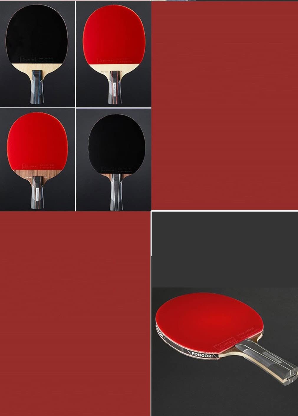 Premium Ping Pong Paddles Set - Professional Table Tennis Rackets with Enhanced Control & Spin | Includes Durable Carry Case (Color A) | Perfect for Indoor/Outdoor Play, Training & Family Fun