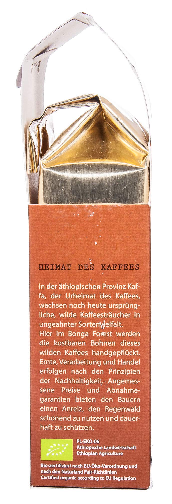 Organic Bio Kaffa Wild Coffee, Medium Roast Ground Coffee (2 x 250g) - Perfect for Home Brewing, Office Use & Camping Trips