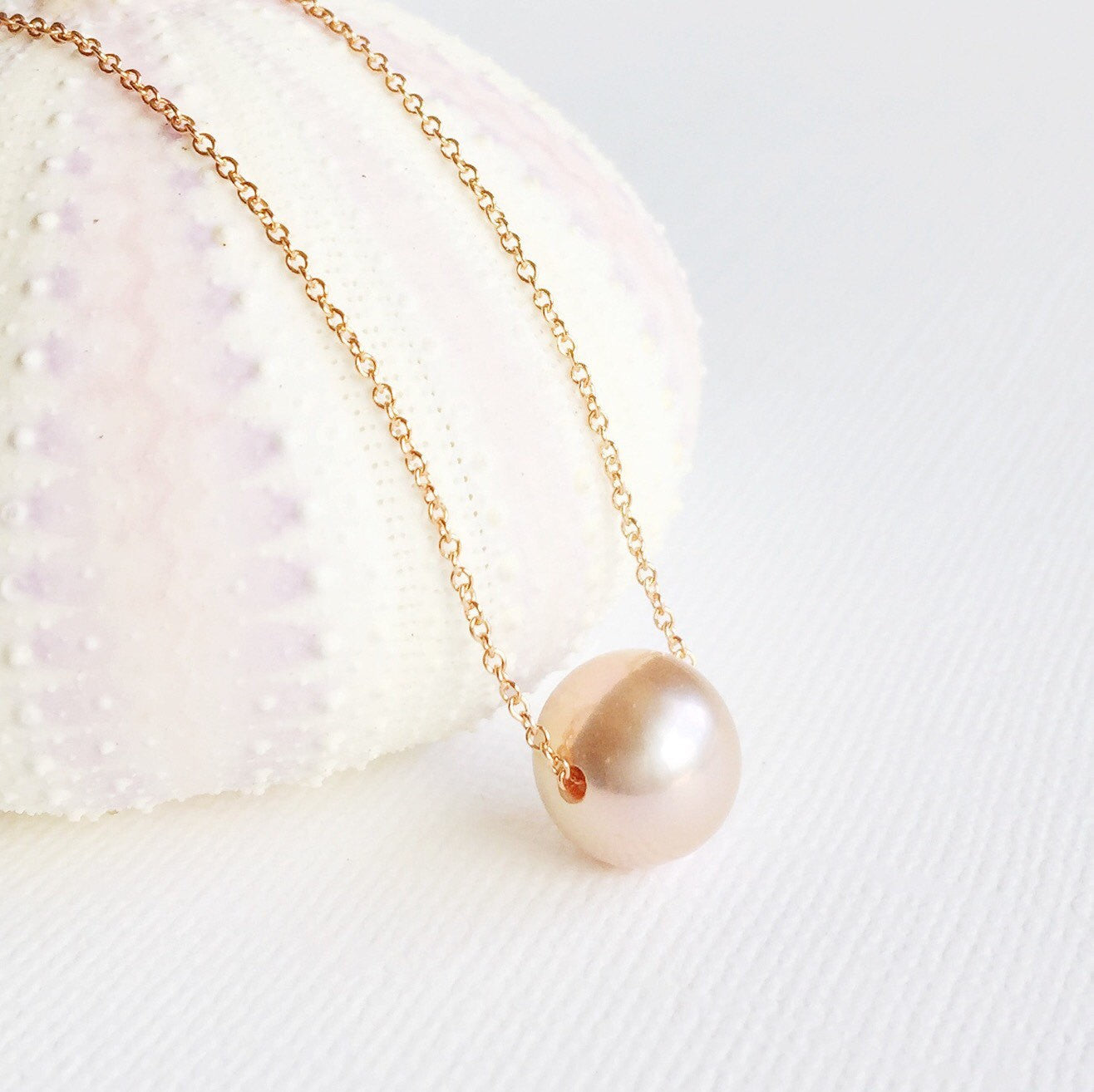 Kea Pink Edison Pearl Necklace (N199) - Elegant Jewelry for Women, Perfect for Weddings, Parties & Gifts