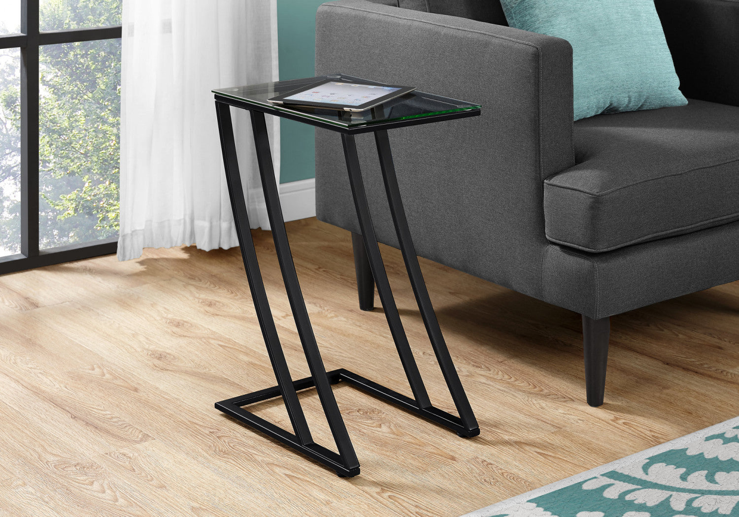 Modern Ciren Side Table in Black - Minimalist End Table for Living Room, Bedroom & Office - Perfect for Small Spaces, Nightstands & Home Decor
