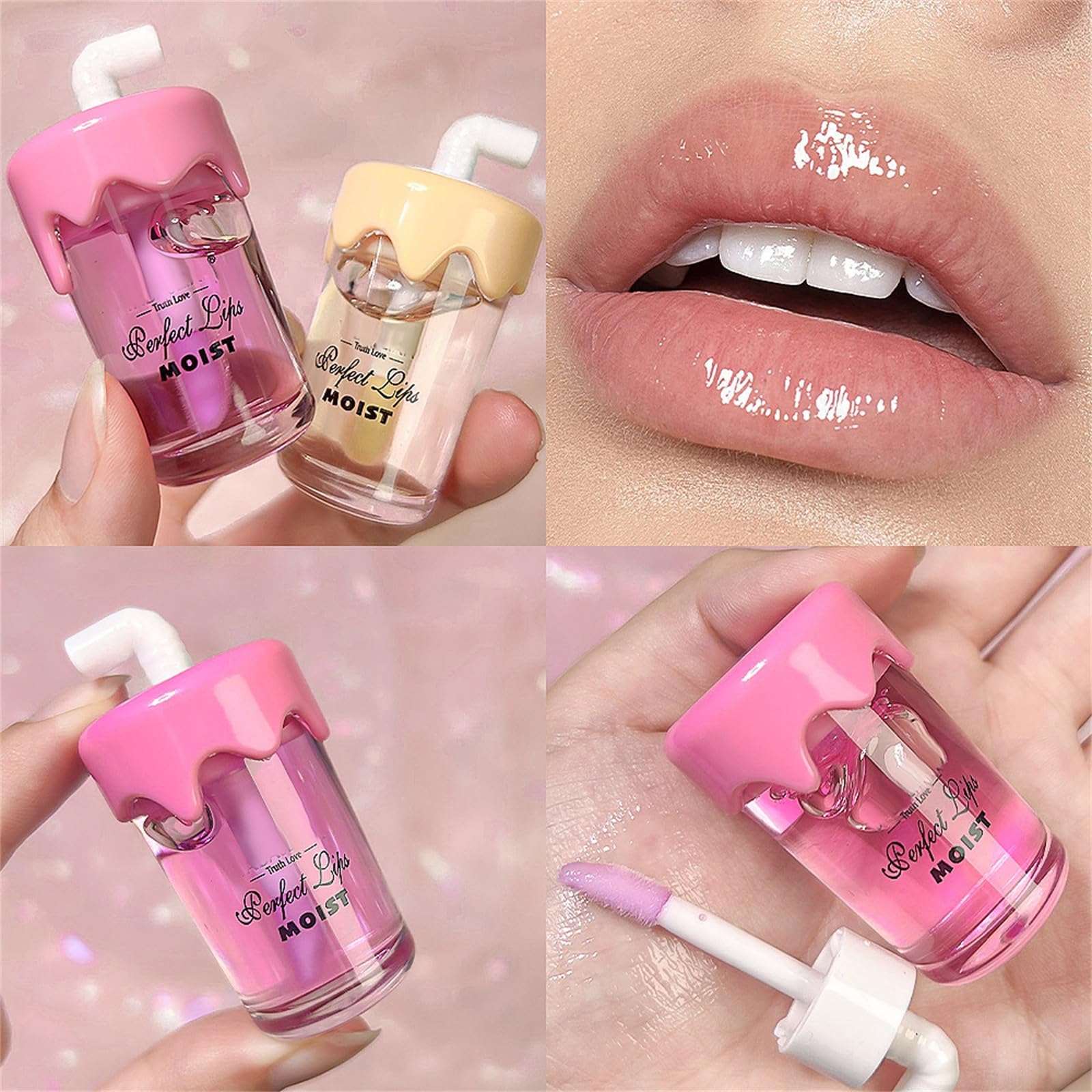 Fruit Lip Oil - 5ml Hydrating Lip Balm with Natural Moisturizers for Soft, Plump Lips | Perfect for Daily Use, Makeup Prep & Night Care (One Size)