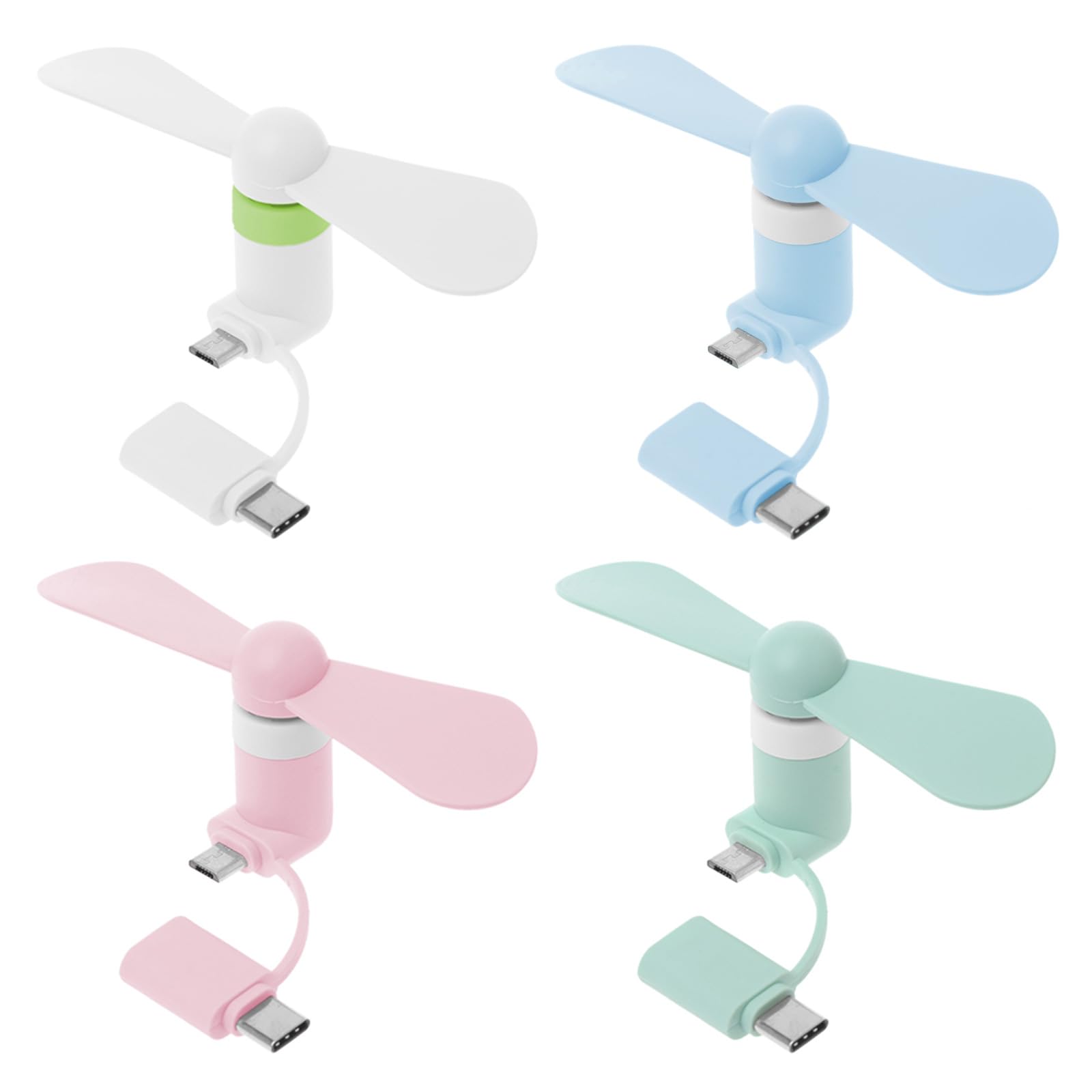 Portable USB Desk Fan with Removable Base - Low Power Consumption for Power Bank, PC, Laptop - Perfect for Office, Home & Travel Use