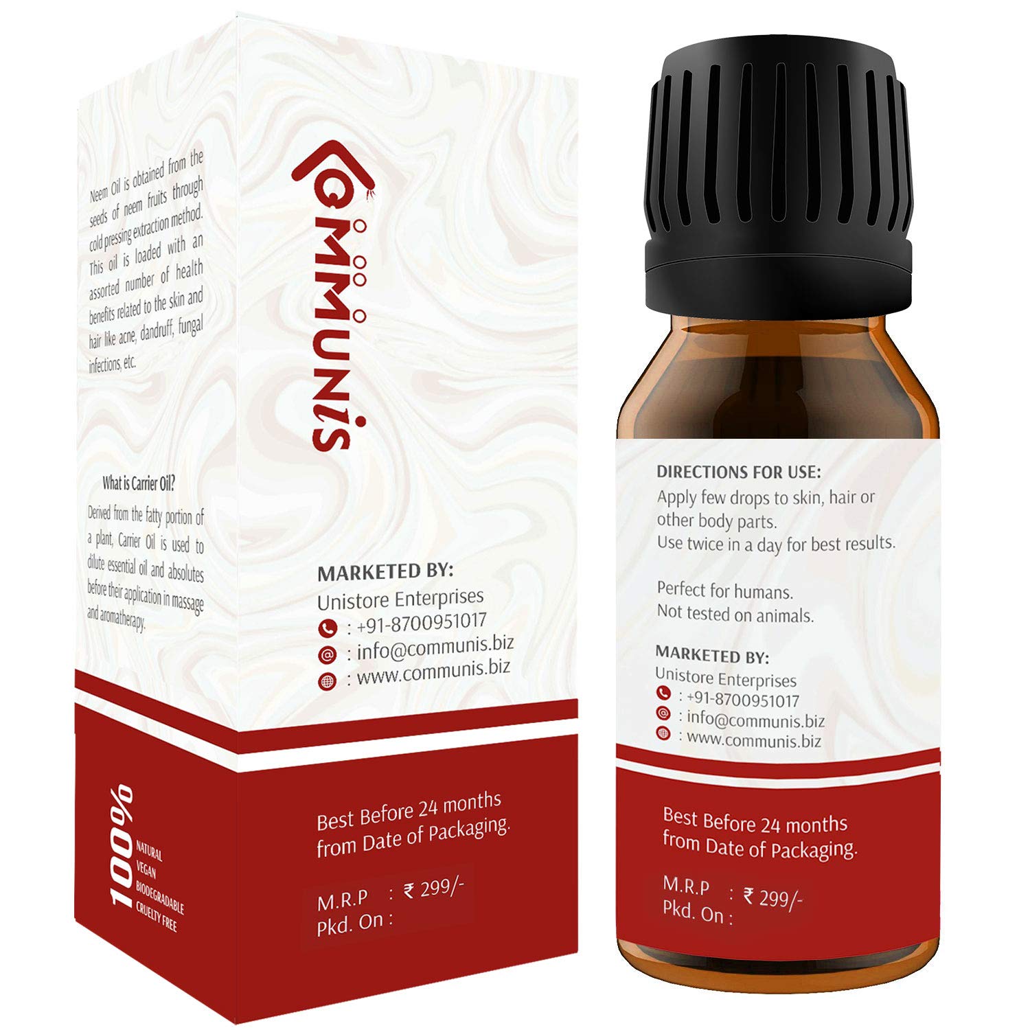 Pure Cold Pressed Neem Oil for Skin, Hair & Scalp Care - 100% Natural Therapeutic Grade Oil for Acne, Dandruff & Bug Repellent (30ml) - Perfect for DIY Beauty, Aromatherapy & Natural Pest Control