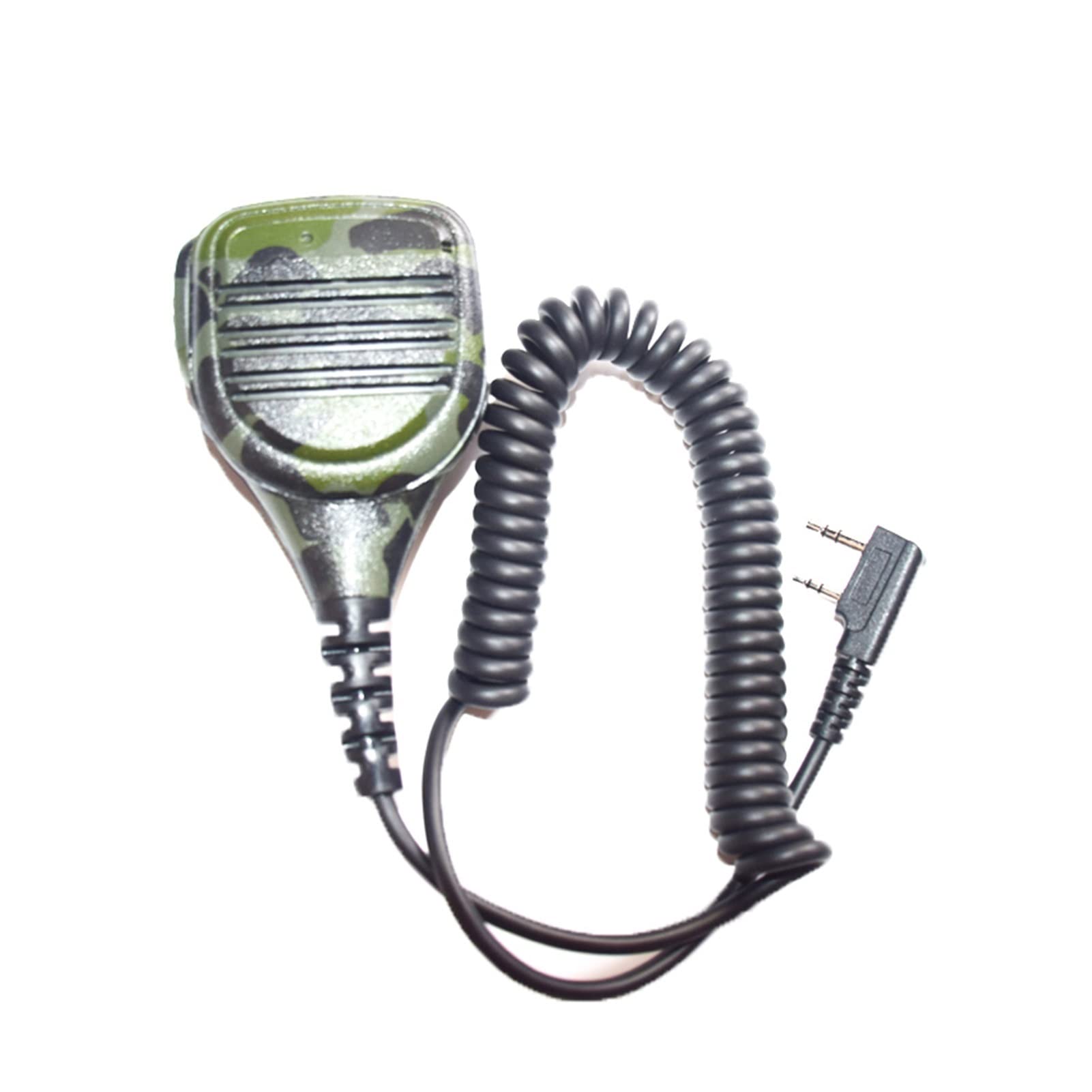 ARSMI Camouflage Walkie Talkie Microphone - PPT Speaker Mic for Kenwood & Baofeng Two-Way Radios - Ideal for Outdoor Adventures, Hunting, and Security Communications