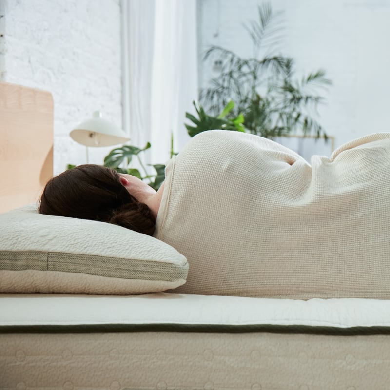 Organic Avocado Green Memory Foam Pillow for Neck Pain Relief - Eco-Friendly & Hypoallergenic - Perfect for Side, Back & Stomach Sleepers - Home & Travel Use