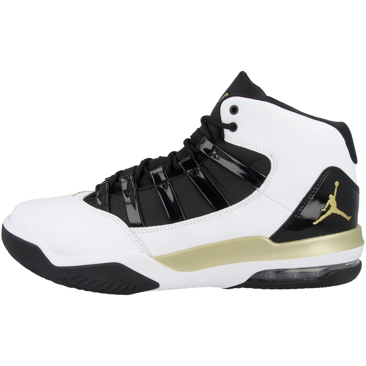Nike Jordan Max Aura Men's Basketball Shoes White/Black AQ9084-107 - Premium Cushioning for Court Performance & Street Style