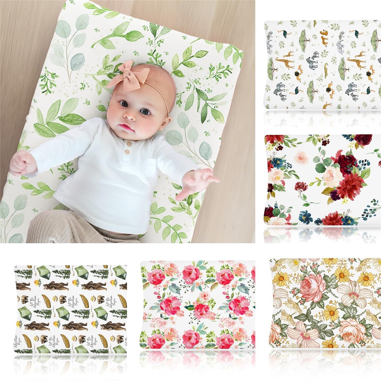 Soft Polyester Changing Pad Cover for Nursery & Infant Massage - Waterproof, Comfortable & Breathable - Perfect for Diaper Changes, Baby Care & Newborn Essentials