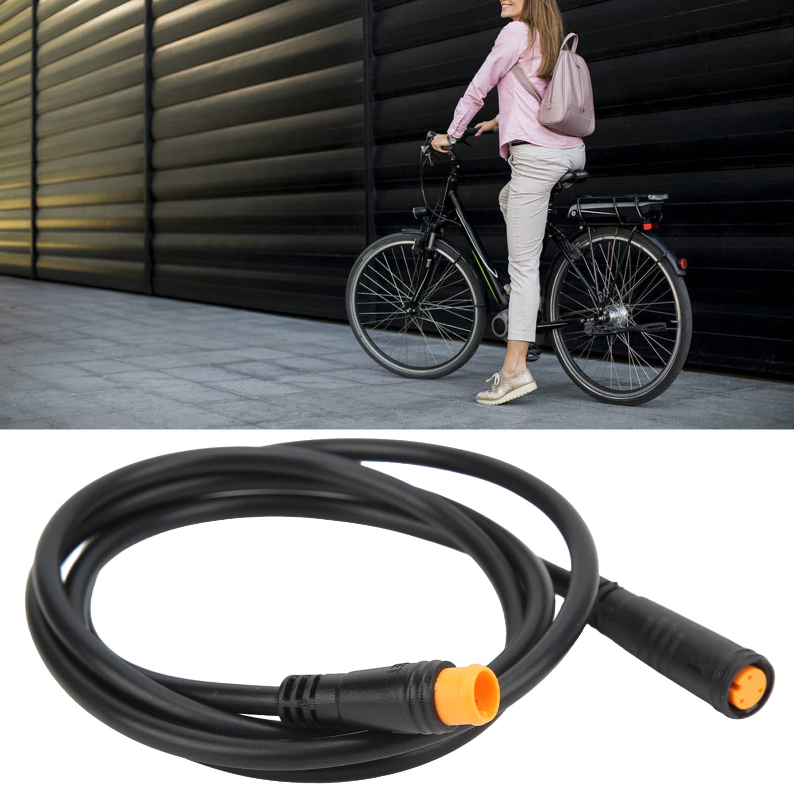 Alomejor 3 Pin Thumb Throttle Extension Cable - 12 Inch Electric Connector for E-Bike, Scooter & ATV - Durable Waterproof Accessory for Outdoor Riding & Off-Road Adventures