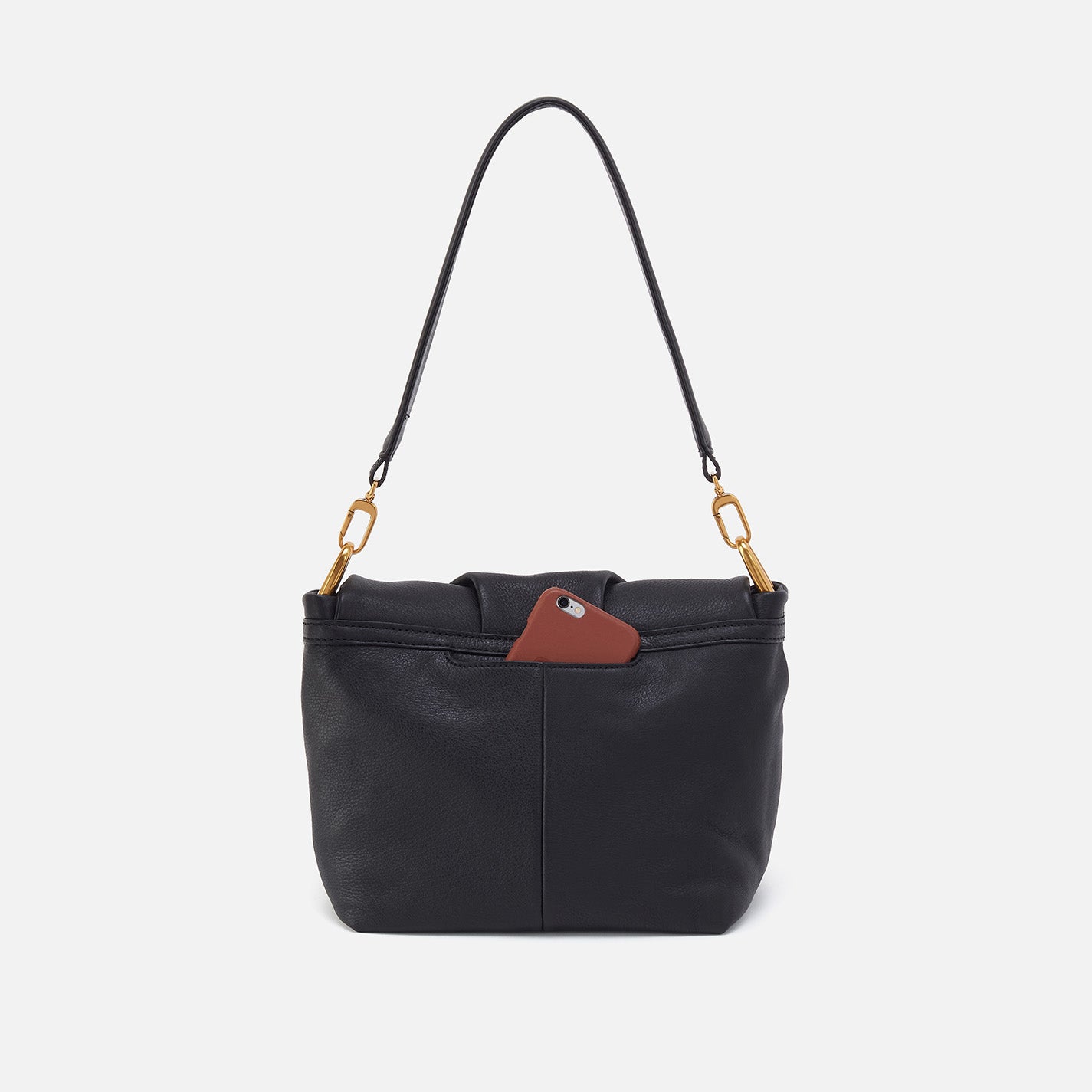 Harley Convertible Shoulder Bag in Pebbled Leather - Black | Crossbody & Tote Bag for Women | Perfect for Work, Travel & Everyday Use