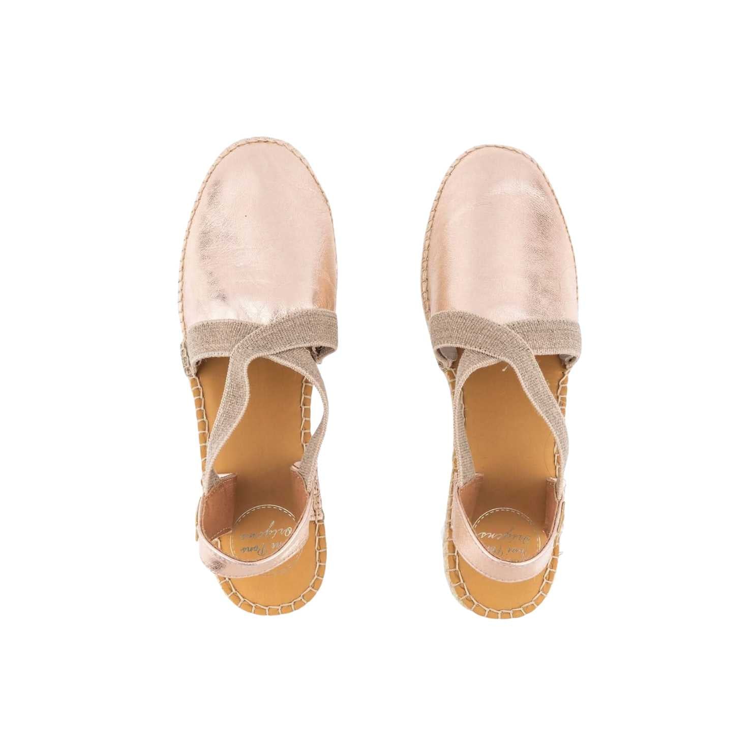 Women's Plain Leather Wedge Espadrilles - Comfortable Casual Summer Shoes for Beach, Vacation & Everyday Wear | Tossa