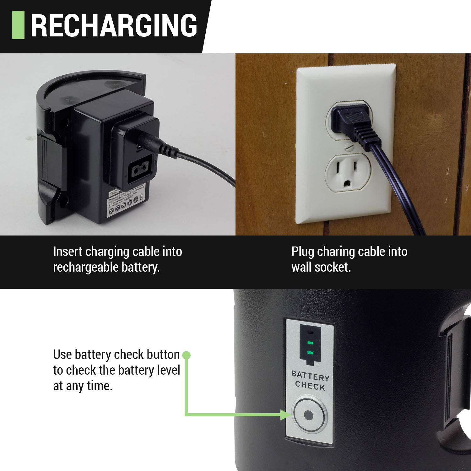 TERAPUMP TREDRUME-RB Rechargeable 14.8V 2.9AH Ni-Cd Battery Pack with Holder & Charger - Compatible with TERAPUMP Electric Drum Barrel TReDRUM Pumps (Standard & Telescopic Models) - Perfect for Industrial Fluid Transfer and Chemical Dispensing Applications