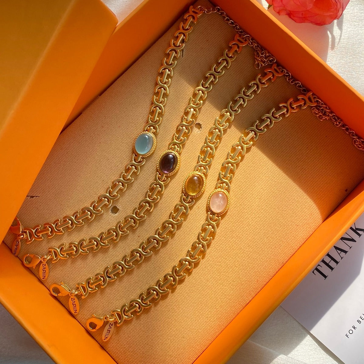Crystal Harmony Healing Bracelets Gift Set for Love, Success, Peace & Health - Spiritual Jewelry for Meditation, Yoga & Positive Energy