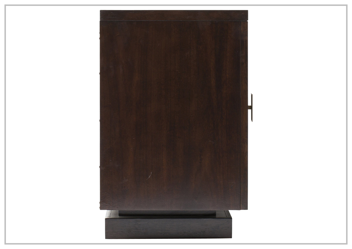Boulevard Buffet Table with Walnut Veneers & Ebonized Finish - Stylish Sideboard for Dining Room, Living Room, or Entryway Storage