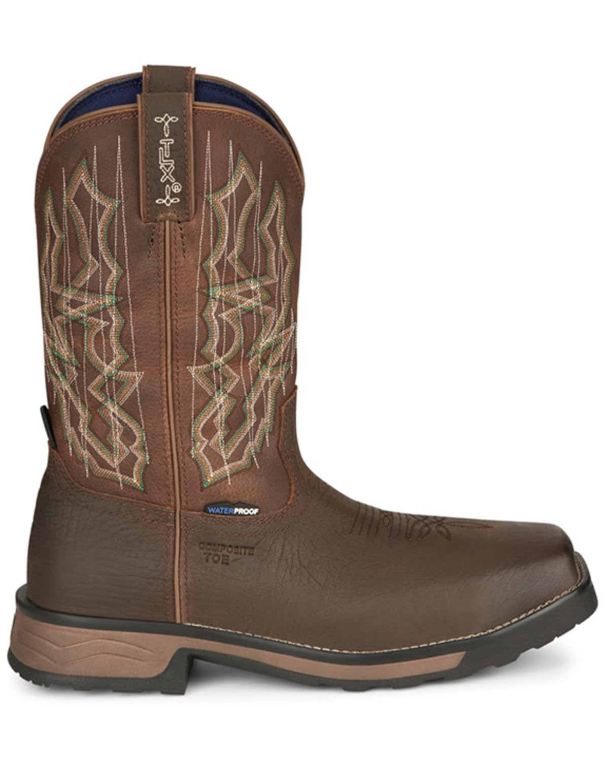 Tony Lama Men's Anchor Composite Toe Work Boots - Durable Safety Boots for Construction & Outdoor Work - Comfortable & Slip-Resistant for Heavy Duty Use