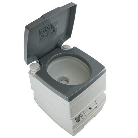 Tuff Stuff Overland TS-TOILET-5 5 Gallon Portable Camping Toilet with Removable Holding Tank - Ideal for RV, Boating, Hiking & Outdoor Adventures