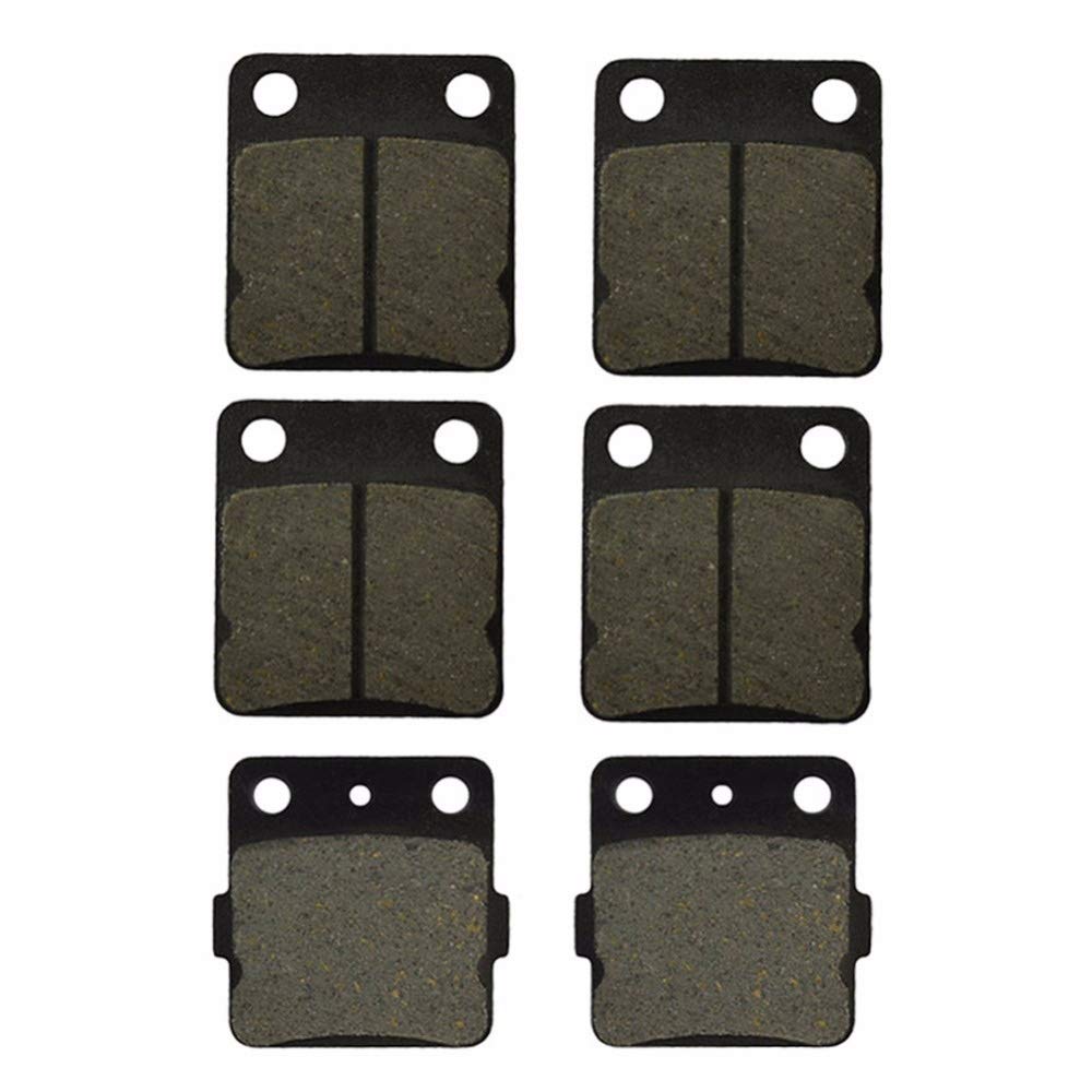 Yamaha ATV YFZ 350 YFZ350 Banshee 1990-2006 Front & Rear Motorcycle Brake Pads - High Performance Black Disc Brake Pads for Off-Road, Trail Riding & Racing