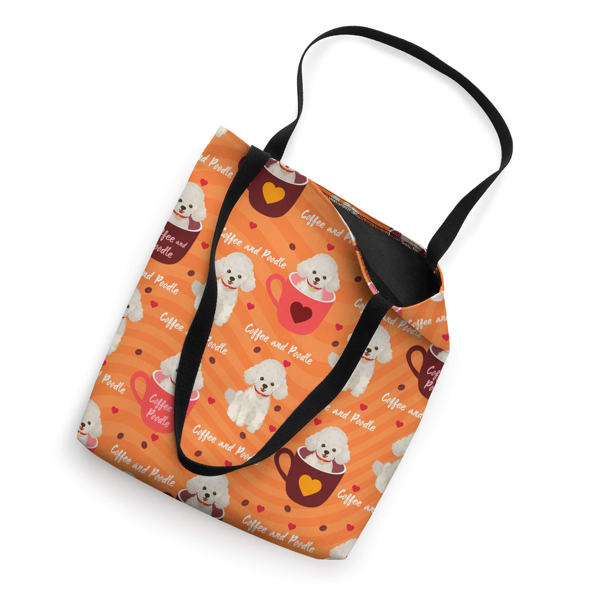Poodle Coffee Cups - Cute Poodle Dog Owner Gift Tote Bag for Poodle Lovers | Perfect for Coffee Shops, Dog Parks & Gifts for Poodle Owners