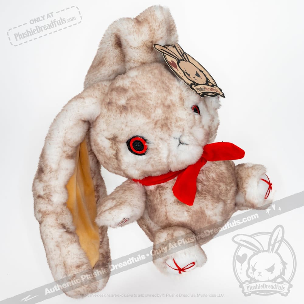 Plushie Dreadfuls Workaholic Rabbit Stuffed Animal - Soft Cuddly Stress Relief Toy for Office Workers & Gift for Professionals