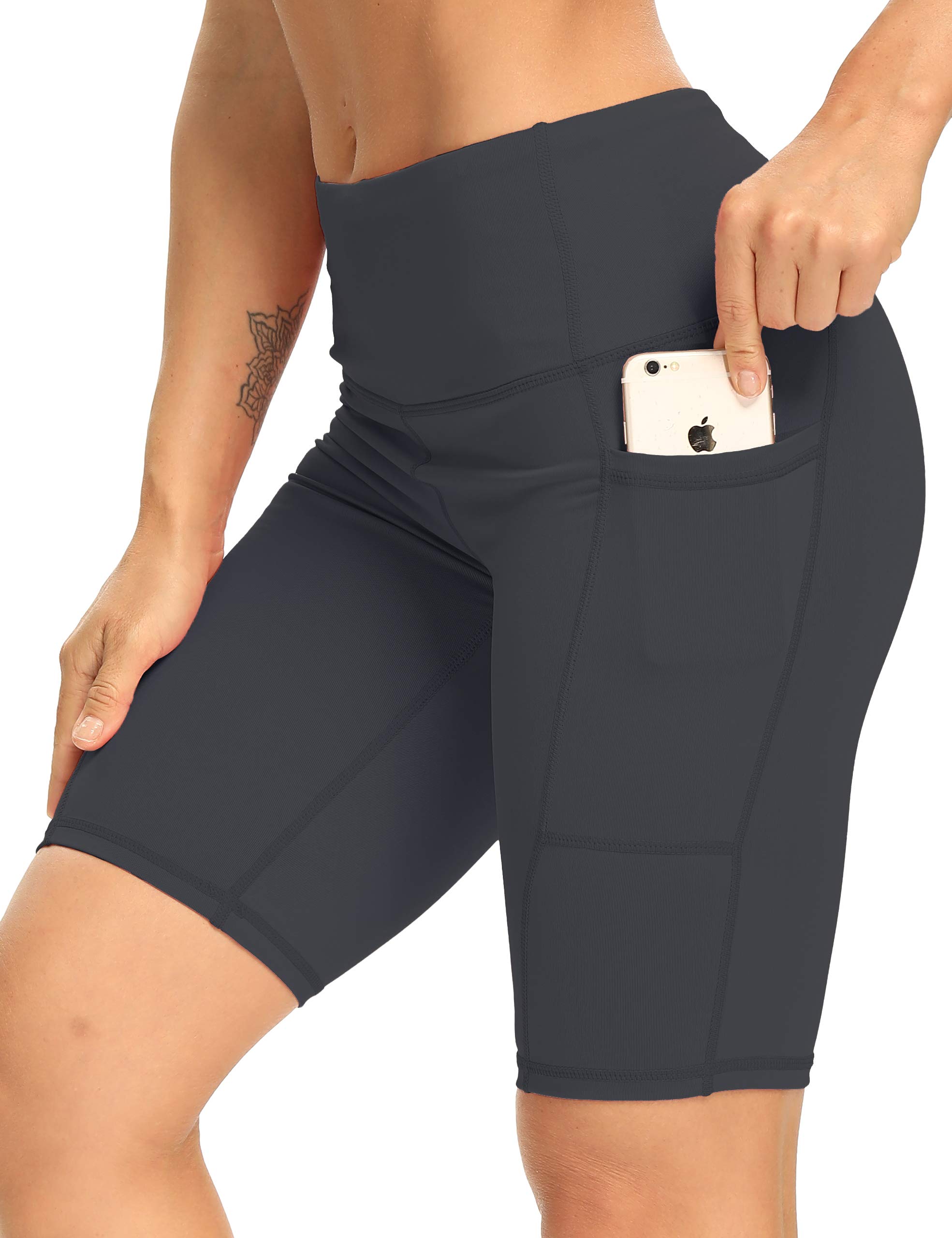 XXXAXXX Women's High Waist Biker Shorts - Tummy Control Workout Running Yoga Athletic Shorts for Gym, Cycling & Lounge Wear