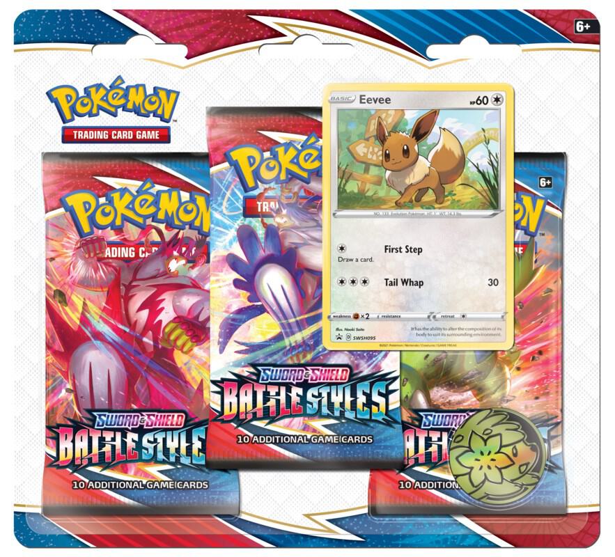 Pokemon Battle Styles 3-Pack Blister Booster Packs | Collectible Trading Cards for Battles & Tournaments | Perfect for Gamers, Collectors & Competitive Play