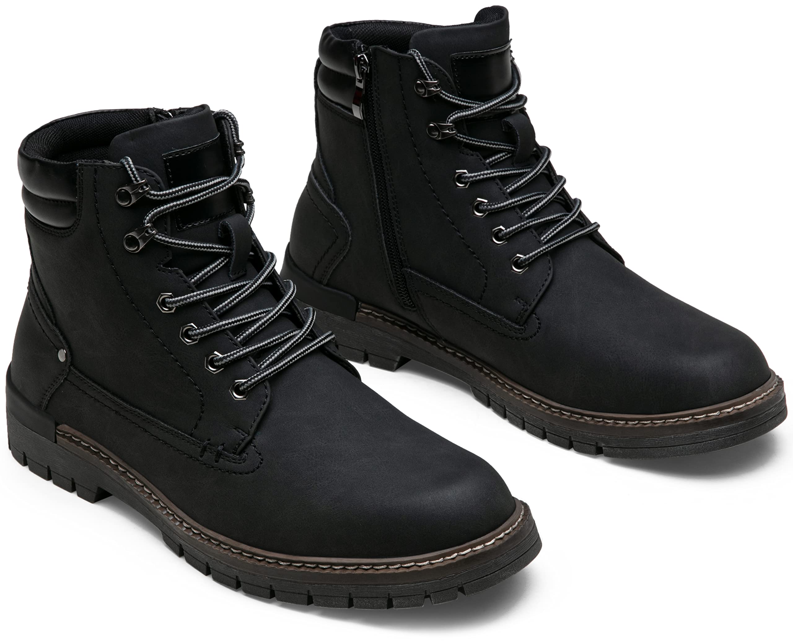 Men's Casual Hiking Boots with Zipper - Stylish Chukka for Outdoor & Daily Wear
