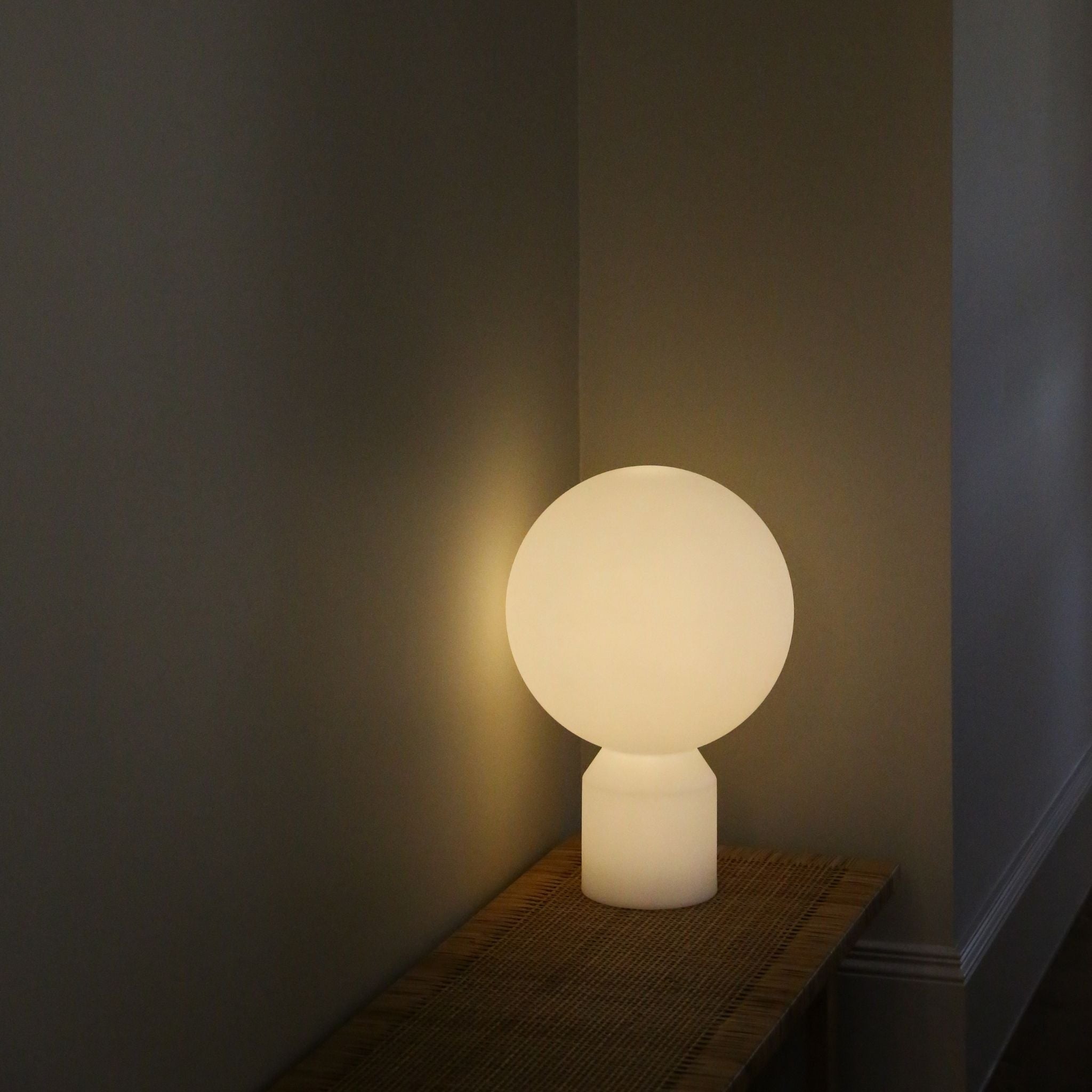 NORMANN COPENHAGEN Yo Portable Floor Lamp - Large 60cm White Modern LED Light for Living Room, Bedroom & Office Decor