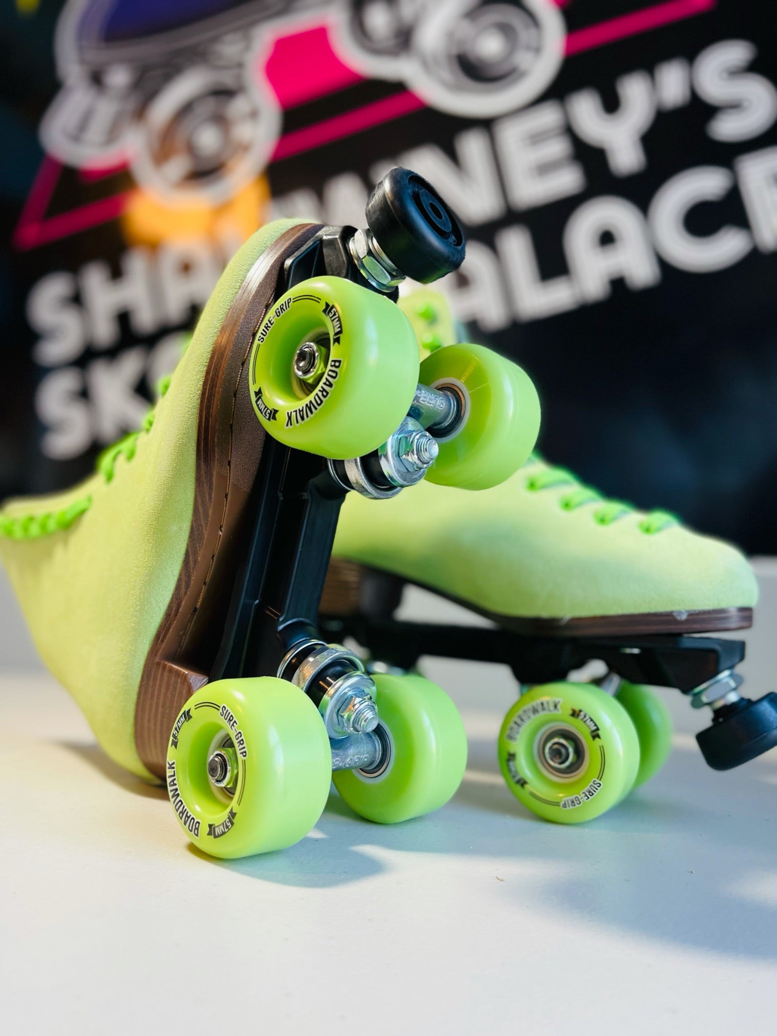 Sure Grip Boardwalk Roller Skates for Women & Men - Outdoor & Indoor Quad Skates with Lightweight Aluminum Plate - Perfect for Rinks, Parks, and Roller Derby