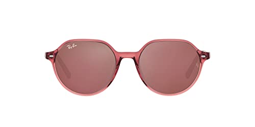 Transparent Pink on Brown & Violet Havana/Brown Mirrored Dark Red