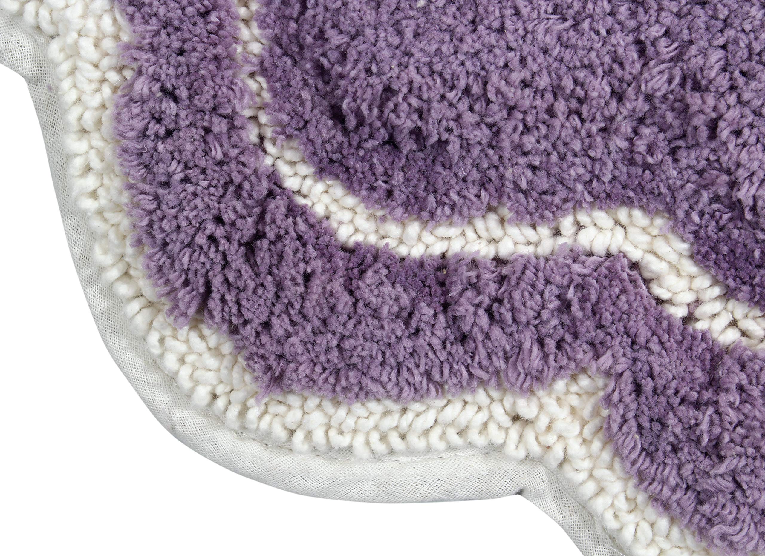 Premium U-Shaped Toilet Rug - Extra Thick Non-Slip Bath Mat, 100% Cotton Soft & Absorbent, Machine Washable 20
