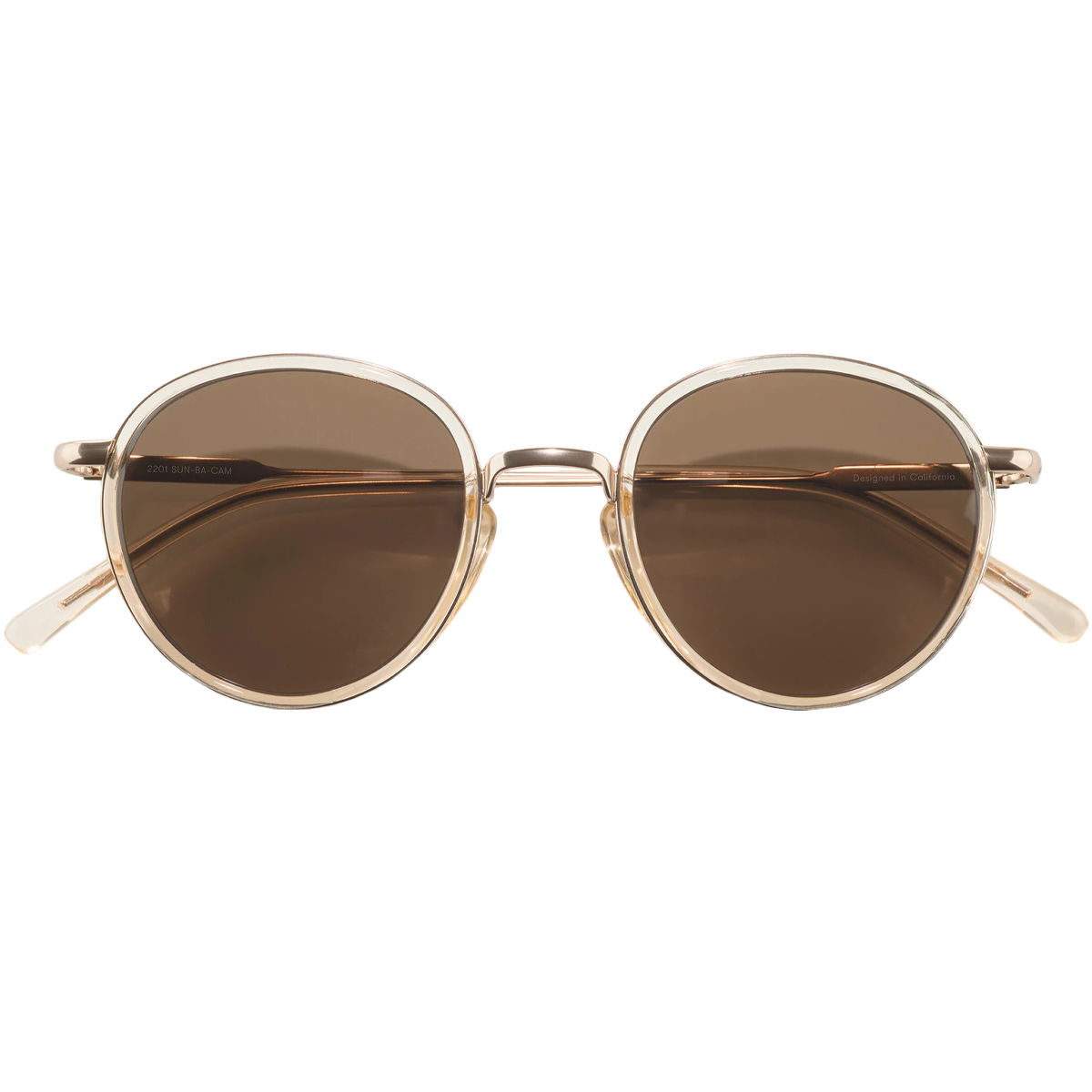 Baia Champagne Amber Polarized Sunglasses - UV Protection & Anti-Glare for Outdoor Activities, Driving, and Beach Vacations