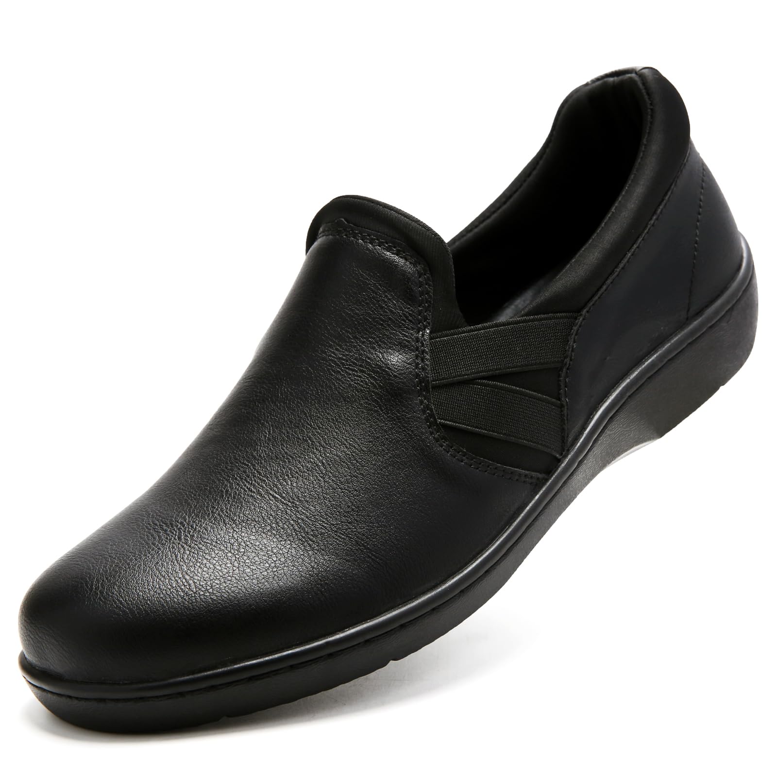 UZB Women's Orthopedic Slip-On Loafers - Comfortable Memory Foam Casual Dress Shoes for Work, Travel & Everyday Wear