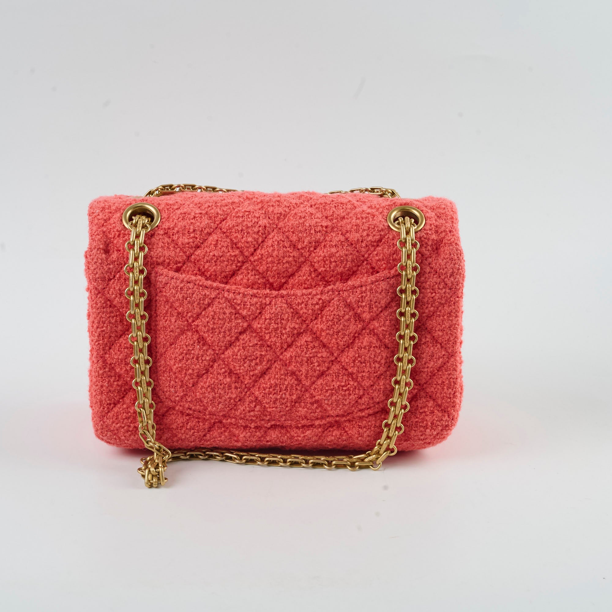 Chanel Mini Reissue 2.55 Tweed Orange 30 Series Crossbody Bag - Luxury Designer Handbag for Women, Perfect for Parties, Dating & Everyday Use