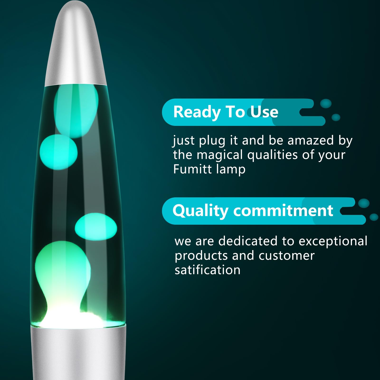 13-Inch Liquid Motion Lamp - Relaxing Wax Flow Night Light for Home, Office, Bedroom - Perfect Gift for Kids, Adults & Teens (Light Blue Liquid, White Wax) - Ideal for Stress Relief, Meditation, Christmas Decor & Birthday Presents