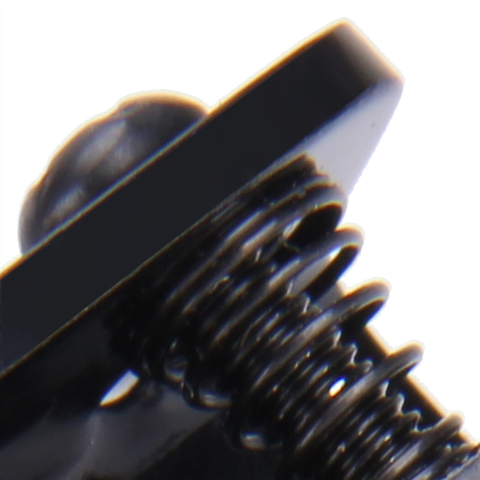 Professional 6-Saddle Hardtail Electric Guitar Bridge - Top Load Black/Silver Replacement Part for Enhanced Tone & Sustain | Perfect for Fender Stratocaster, Telecaster & DIY Guitar Upgrades