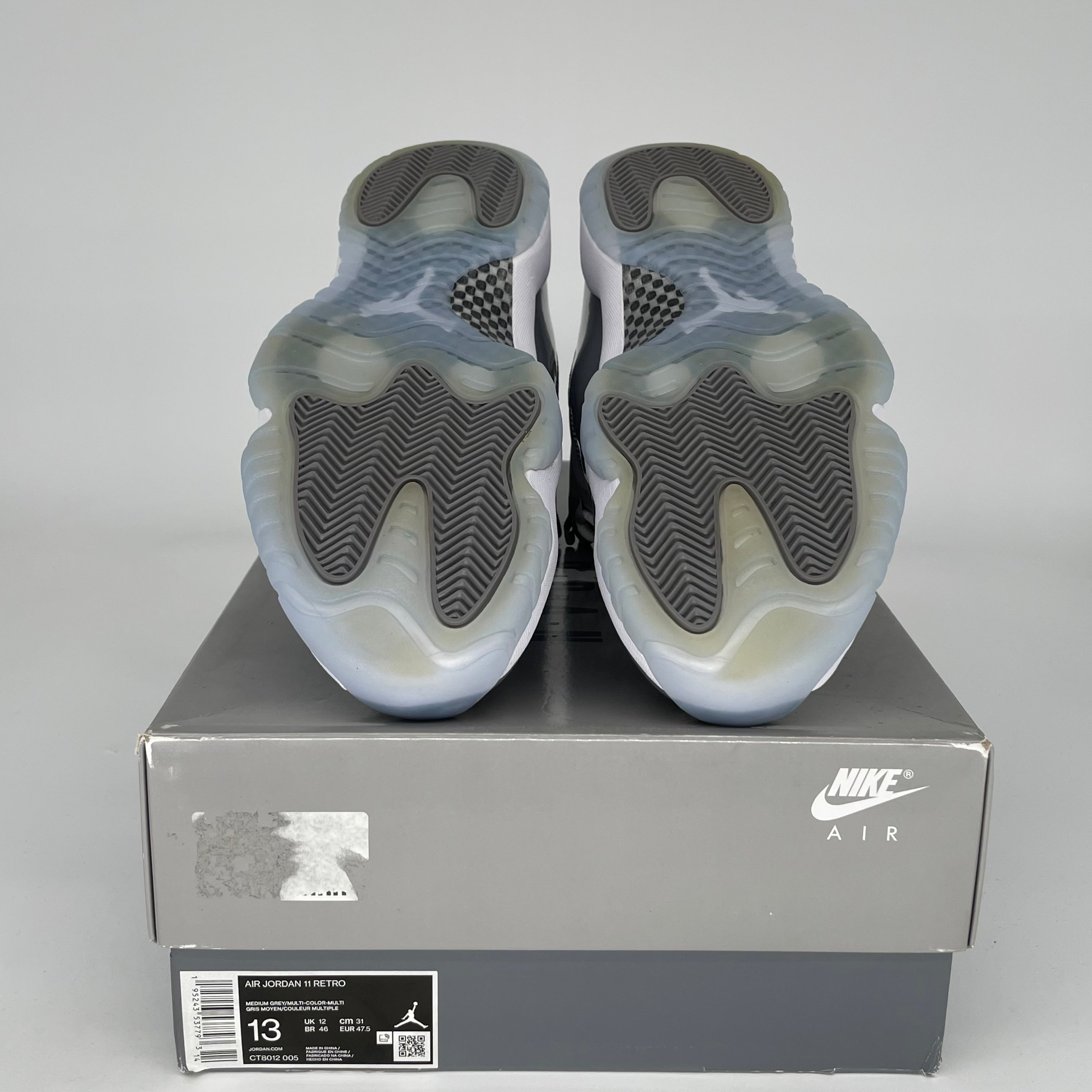 AIR JORDAN 11 COOL GREY Men's Basketball Shoes Size 13 - CT8012-005 | Retro Sneakers for Casual Wear & Sports Performance