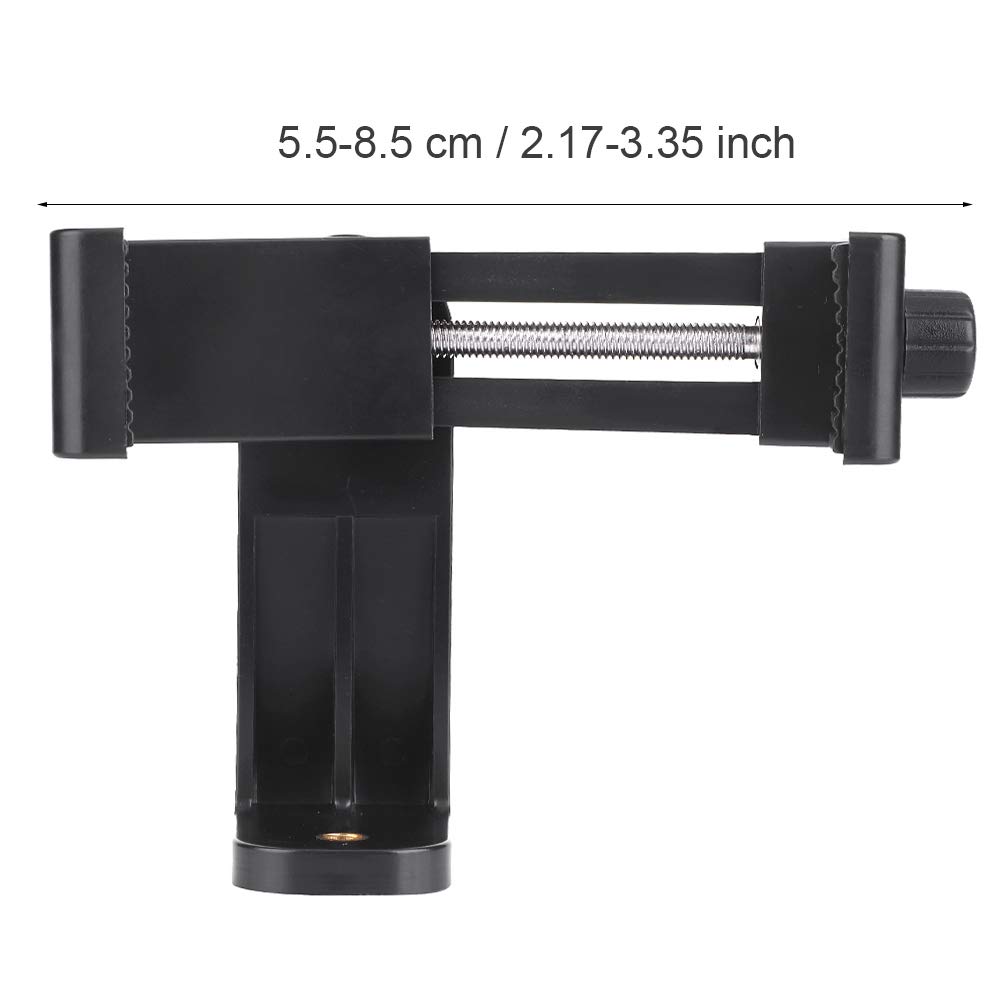Universal 360° Rotating Phone Clip Tripod Adapter - Adjustable Phone Holder Mount for iPhone & Smartphones - Perfect for Vlogging, Live Streaming & Photography