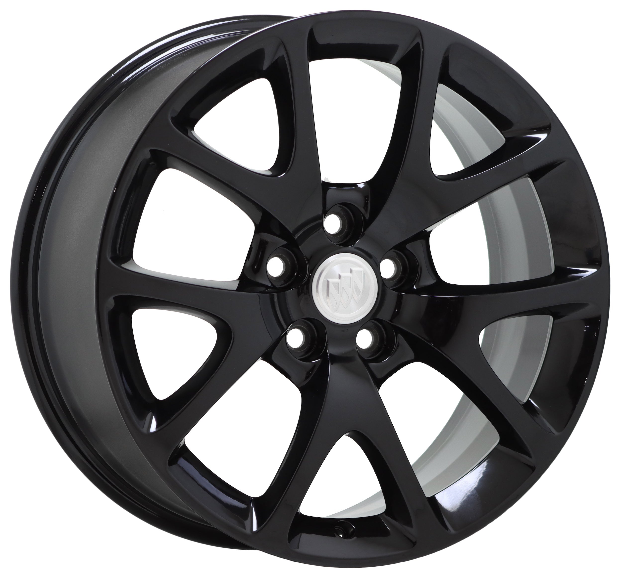 19 Buick LaCrosse Regal Gloss Black OEM Factory Wheels Rims Set 4108 - Perfect for Car Upgrades & Customization