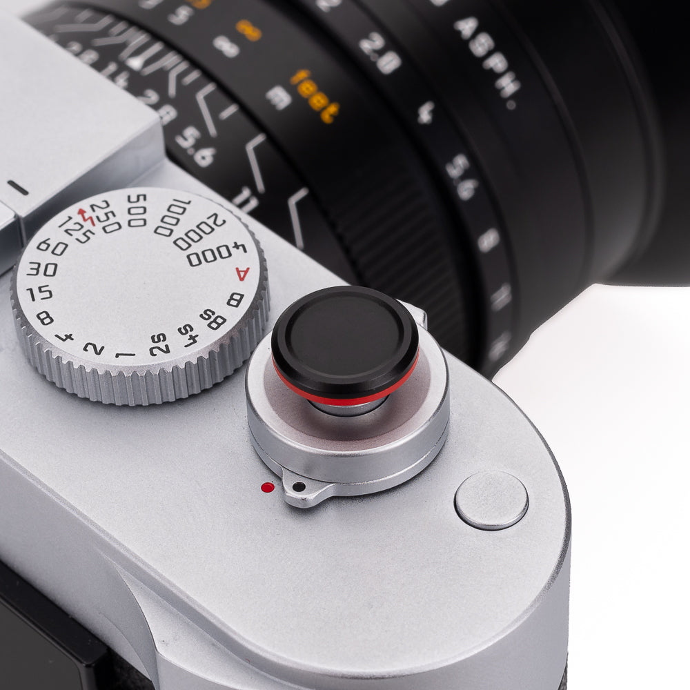 Leica Soft Release Button - Aluminum Black Shutter Release for Leica Cameras - Perfect for Street & Travel Photography