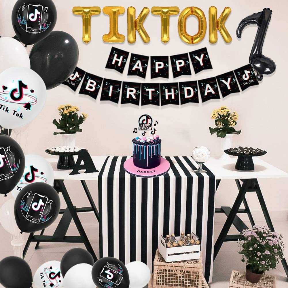 10Pcs Black Music Note Foil Balloons - Music Theme Party Decorations for Birthday, Rock Star, Rock & Roll Events - Baby Shower Decorations for Boys & Girls - Perfect for Concerts, DJ Parties & Music Lover Celebrations