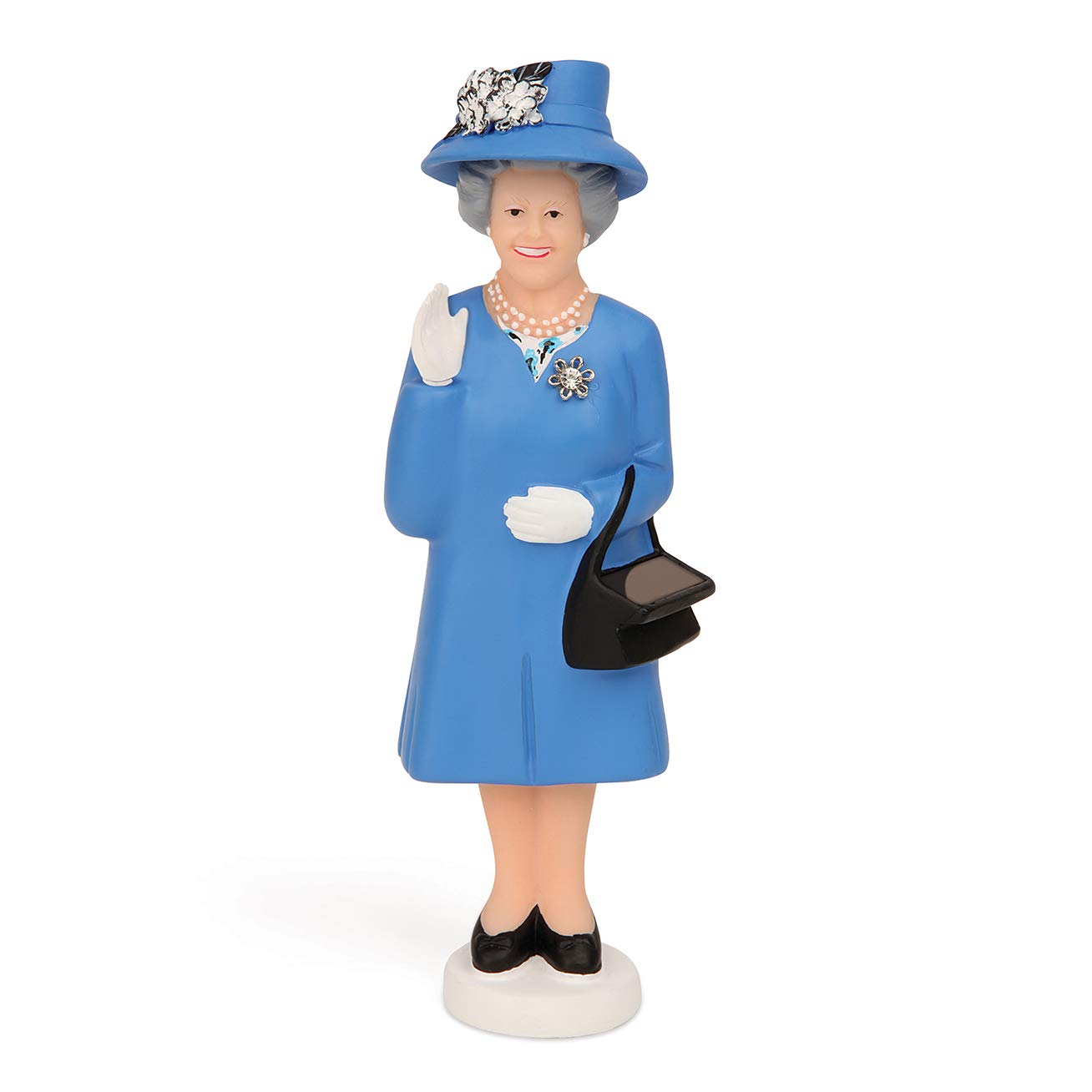 Kikkerland 1601BL Solar Queen Derby Edition - Stylish Solar-Powered Women's Derby Hat for Outdoor Events, Races, and Fashion Accessories