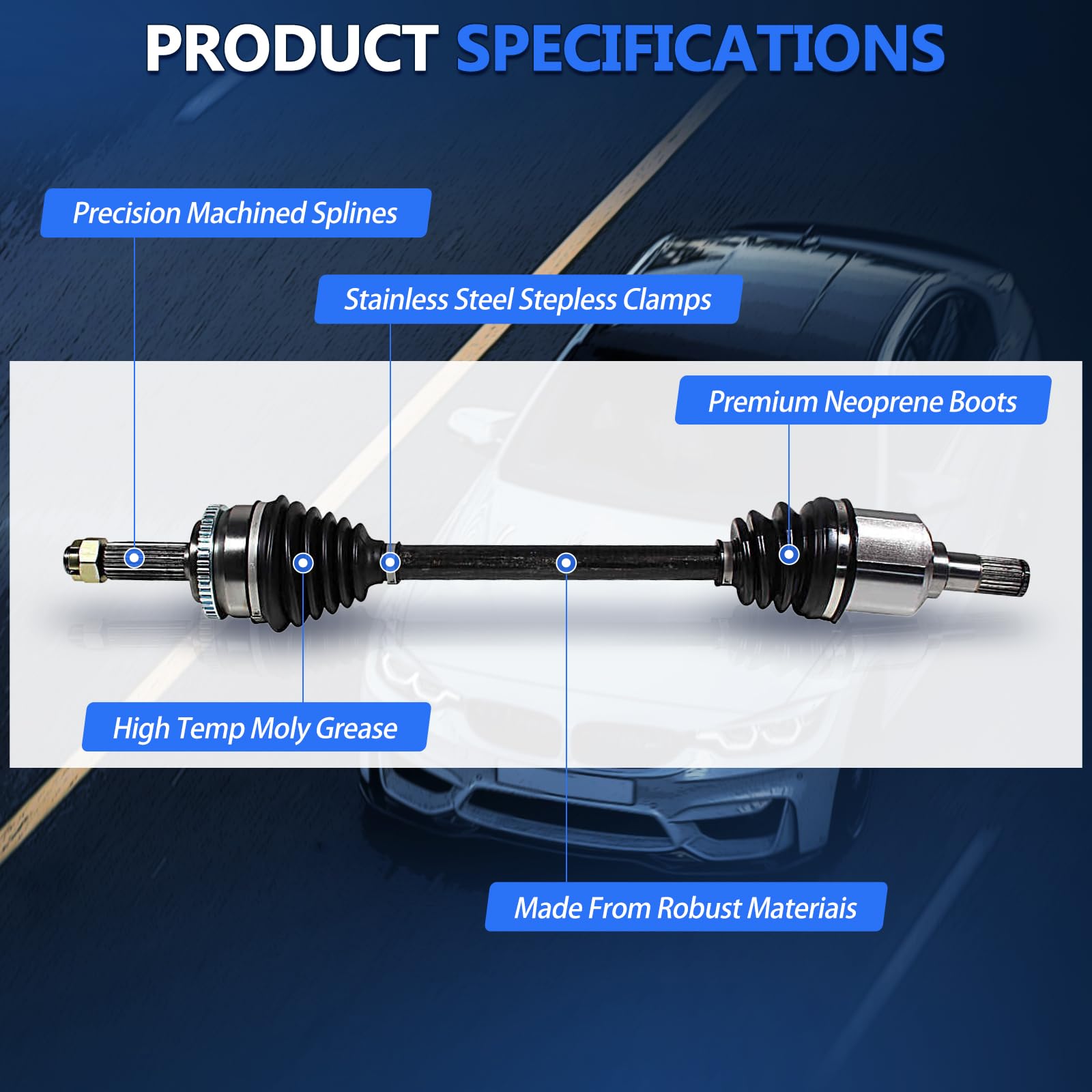Mini Cooper CV Axle Joint Assembly - Front Right for Countryman/Paceman 1.6L 2011-2016 | Smooth Drivetrain Performance