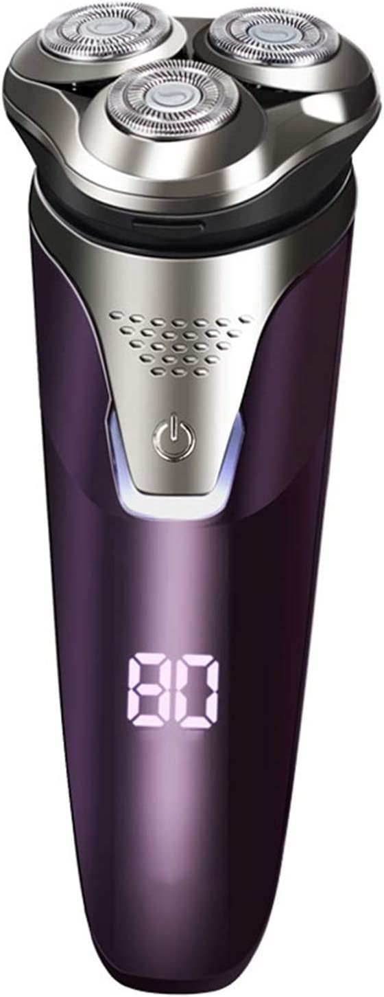 Premium Electric Razor for Men - Wet & Dry Shaver with IPX7 Waterproof Design, Rotary Beard Trimmer & Charging Adapter - Perfect for Travel, Gym & Daily Grooming Routine