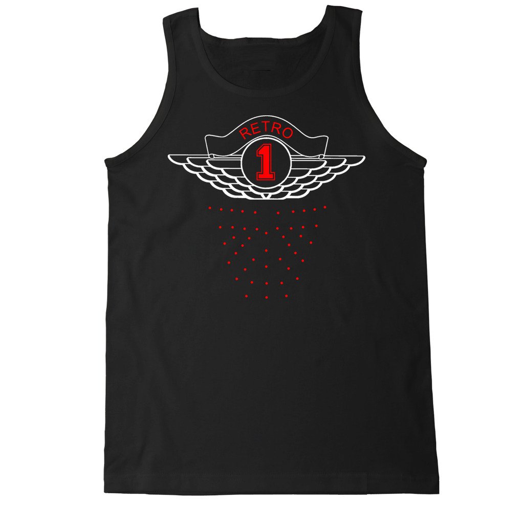 FTD Apparel Men's Vintage Retro 1 Sleeveless Tank Top - Soft Cotton Muscle Shirt for Gym, Workout & Casual Summer Wear